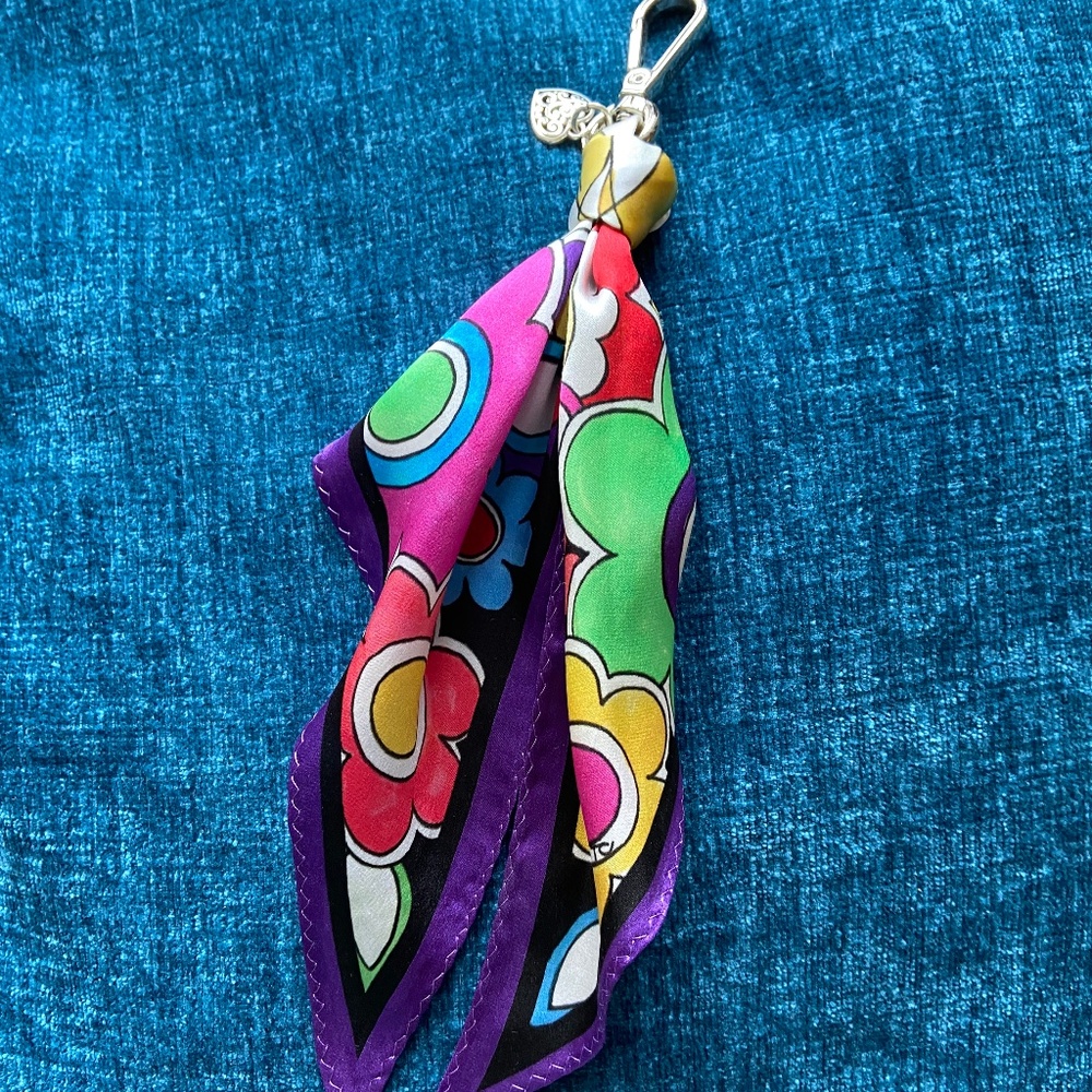 Brighton Scarf Purse/Bag Fob With Charm